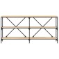 vidaXL Τραπέζι Κονσόλα Sonoma Δρυς 160x30x75 εκ. Επεξ. Ξύλο/Σίδηρος
