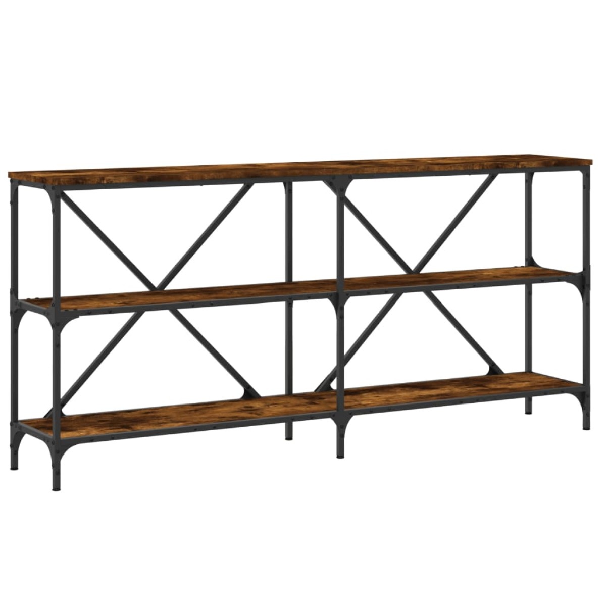 vidaXL Τραπέζι Κονσόλα Sonoma Δρυς 160x30x75 εκ. Επεξ. Ξύλο/Σίδηρος