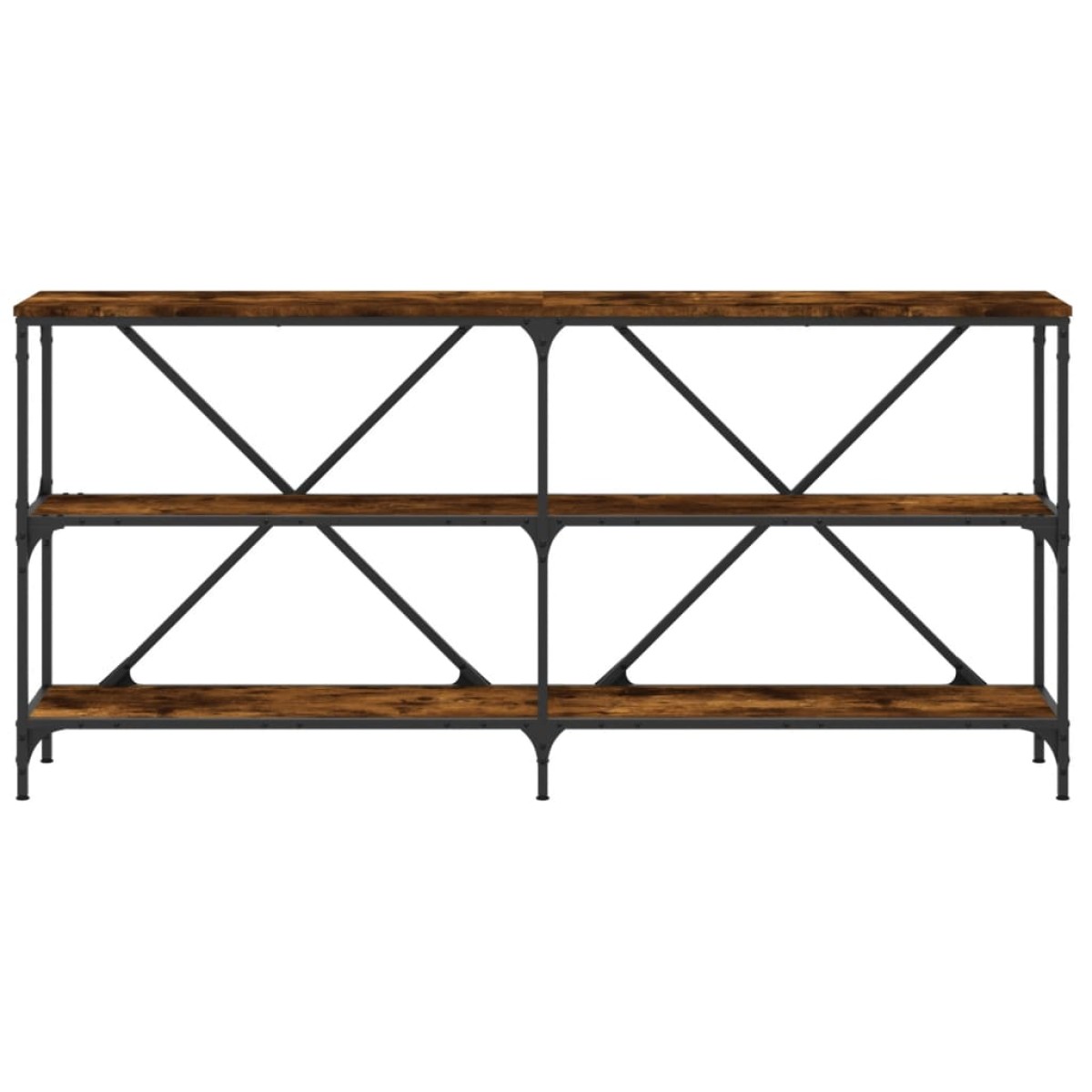 vidaXL Τραπέζι Κονσόλα Sonoma Δρυς 160x30x75 εκ. Επεξ. Ξύλο/Σίδηρος