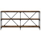 vidaXL Τραπέζι Κονσόλα Sonoma Δρυς 160x30x75 εκ. Επεξ. Ξύλο/Σίδηρος