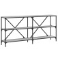 vidaXL Τραπέζι Κονσόλα Γκρι Sonoma 160x30x75 εκ. Επεξ. Ξύλο/Σίδηρος