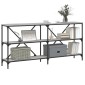 vidaXL Τραπέζι Κονσόλα Γκρι Sonoma 160x30x75 εκ. Επεξ. Ξύλο/Σίδηρος