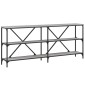 vidaXL Τραπέζι Κονσόλα Γκρι Sonoma 180x30x75 εκ. Επεξ. Ξύλο/Σίδηρος