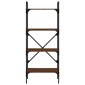 vidaXL Βιβλιοθήκη 4 Επιπέδων Καφέ Δρυς 56x31,5x138,5 εκ. Επεξεργ. Ξύλο