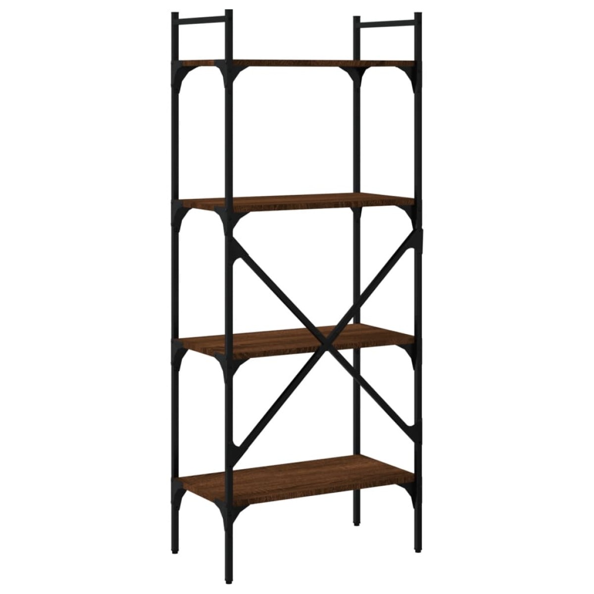 vidaXL Βιβλιοθήκη 4 Επιπέδων Καφέ Δρυς 56x31,5x138,5 εκ. Επεξεργ. Ξύλο