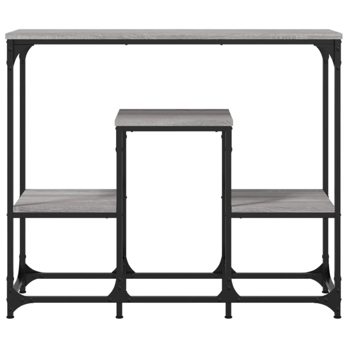 vidaXL Τραπέζι Κονσόλα Γκρι Sonoma 89,5x28x76 εκ. Επεξεργασμένο Ξύλο