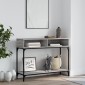 vidaXL Τραπέζι Κονσόλα Γκρι Sonoma 100x30,5x75 εκ. Επεξεργασμένο Ξύλο