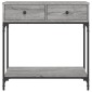 vidaXL Τραπέζι Κονσόλα Γκρι Sonoma 75x34,5x75 εκ. Επεξεργασμένο Ξύλο
