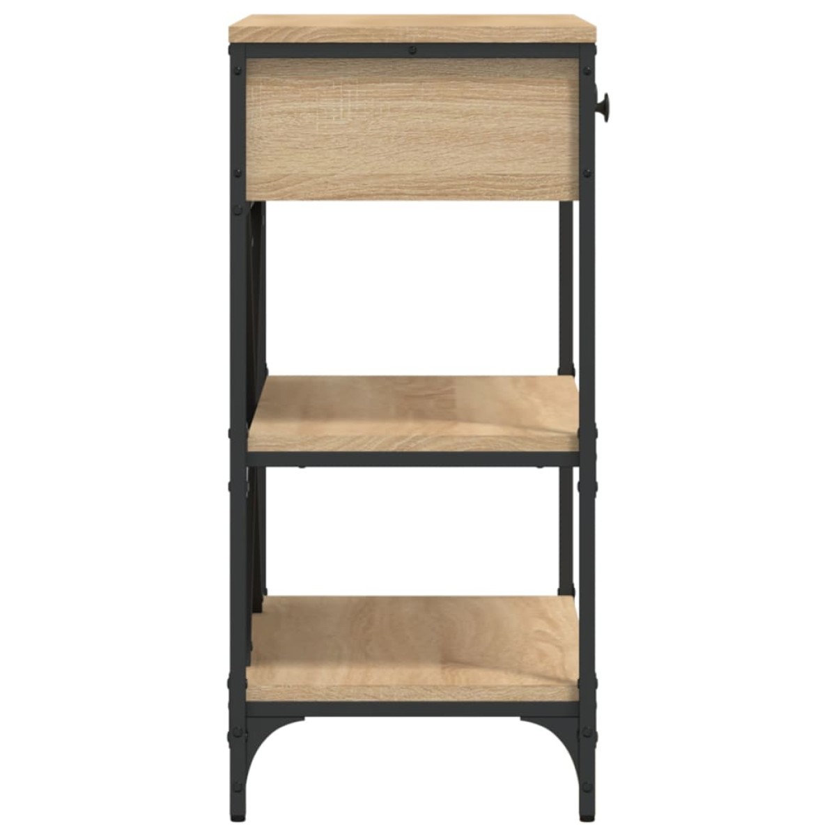 vidaXL Τραπέζι Κονσόλα Sonoma Δρυς 75x34,5x75 εκ. Επεξεργασμένο Ξύλο
