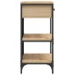 vidaXL Τραπέζι Κονσόλα Sonoma Δρυς 75x34,5x75 εκ. Επεξεργασμένο Ξύλο