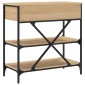 vidaXL Τραπέζι Κονσόλα Sonoma Δρυς 75x34,5x75 εκ. Επεξεργασμένο Ξύλο