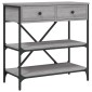 vidaXL Τραπέζι Κονσόλα Γκρι Sonoma 75x34,5x75 εκ. Επεξεργασμένο Ξύλο