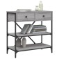 vidaXL Τραπέζι Κονσόλα Γκρι Sonoma 75x34,5x75 εκ. Επεξεργασμένο Ξύλο