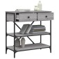 vidaXL Τραπέζι Κονσόλα Γκρι Sonoma 75x34,5x75 εκ. Επεξεργασμένο Ξύλο