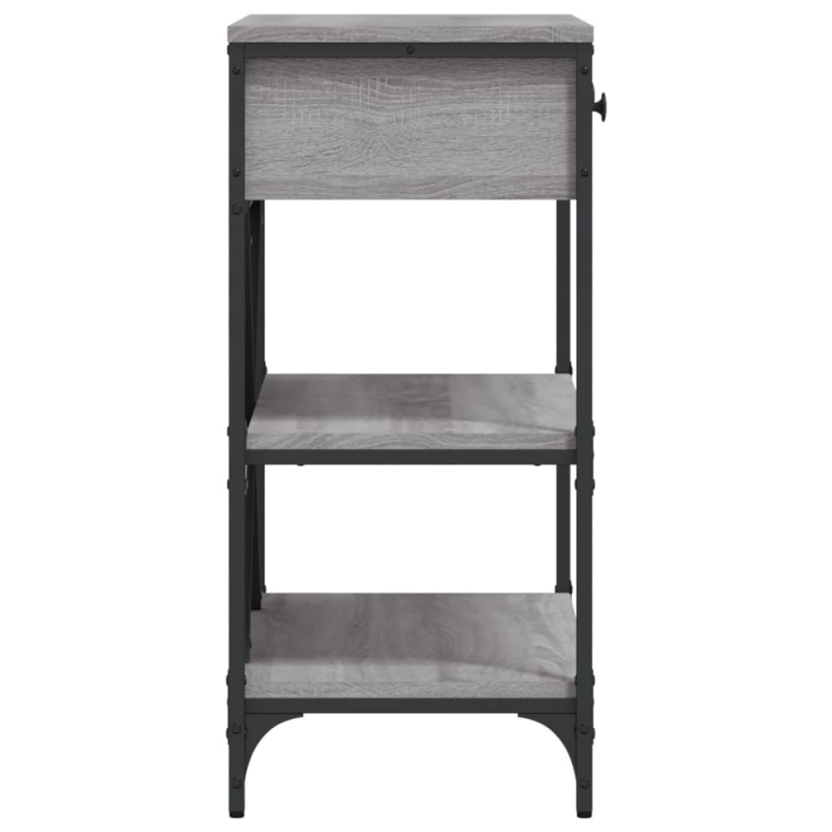 vidaXL Τραπέζι Κονσόλα Γκρι Sonoma 75x34,5x75 εκ. Επεξεργασμένο Ξύλο