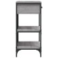 vidaXL Τραπέζι Κονσόλα Γκρι Sonoma 75x34,5x75 εκ. Επεξεργασμένο Ξύλο