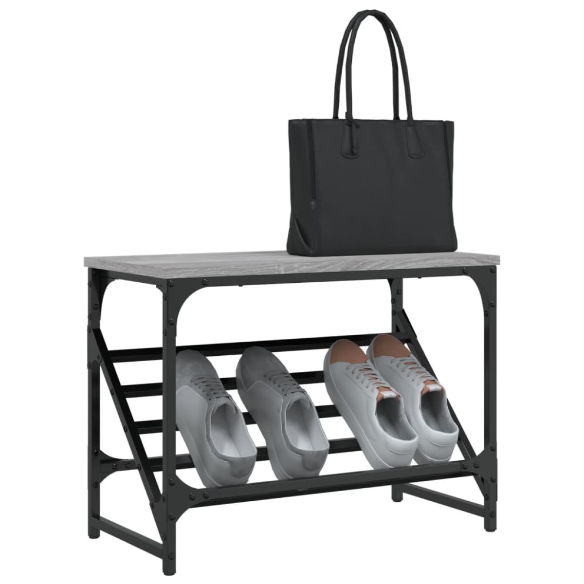 vidaXL Παπουτσοθήκη Γκρι Sonoma 60x30x45 εκ. από Επεξεργασμένο Ξύλο