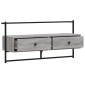 vidaXL Έπιπλο Τηλεόρασης Επιτοίχιο Γκρι Sonoma 100,5x30x51 εκ Επ. Ξύλο