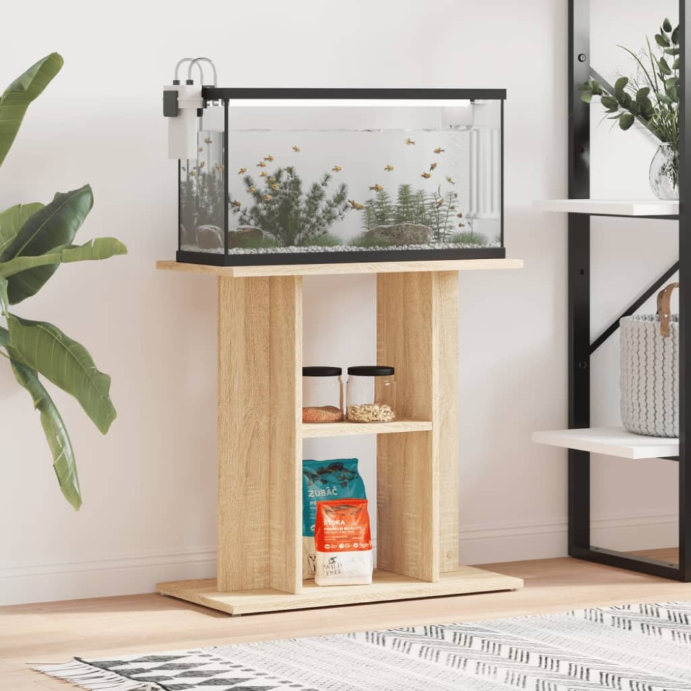 vidaXL Βάση Ενυδρείου Sonoma Δρυς 60x30x60 εκ. από Επεξεργασμένο Ξύλο