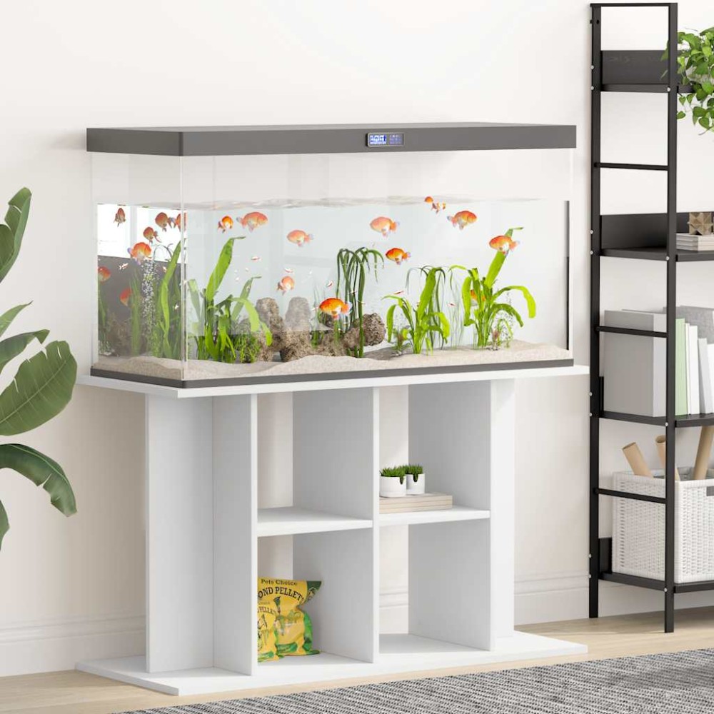 vidaXL Βάση Ενυδρείου Λευκή 100 x 40 x 60 εκ. από Επεξεργασμένο Ξύλο