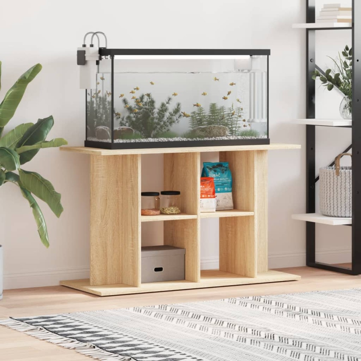 vidaXL Βάση Ενυδρείου Sonoma Δρυς 100x40x60 εκ. από Επεξεργασμένο Ξύλο
