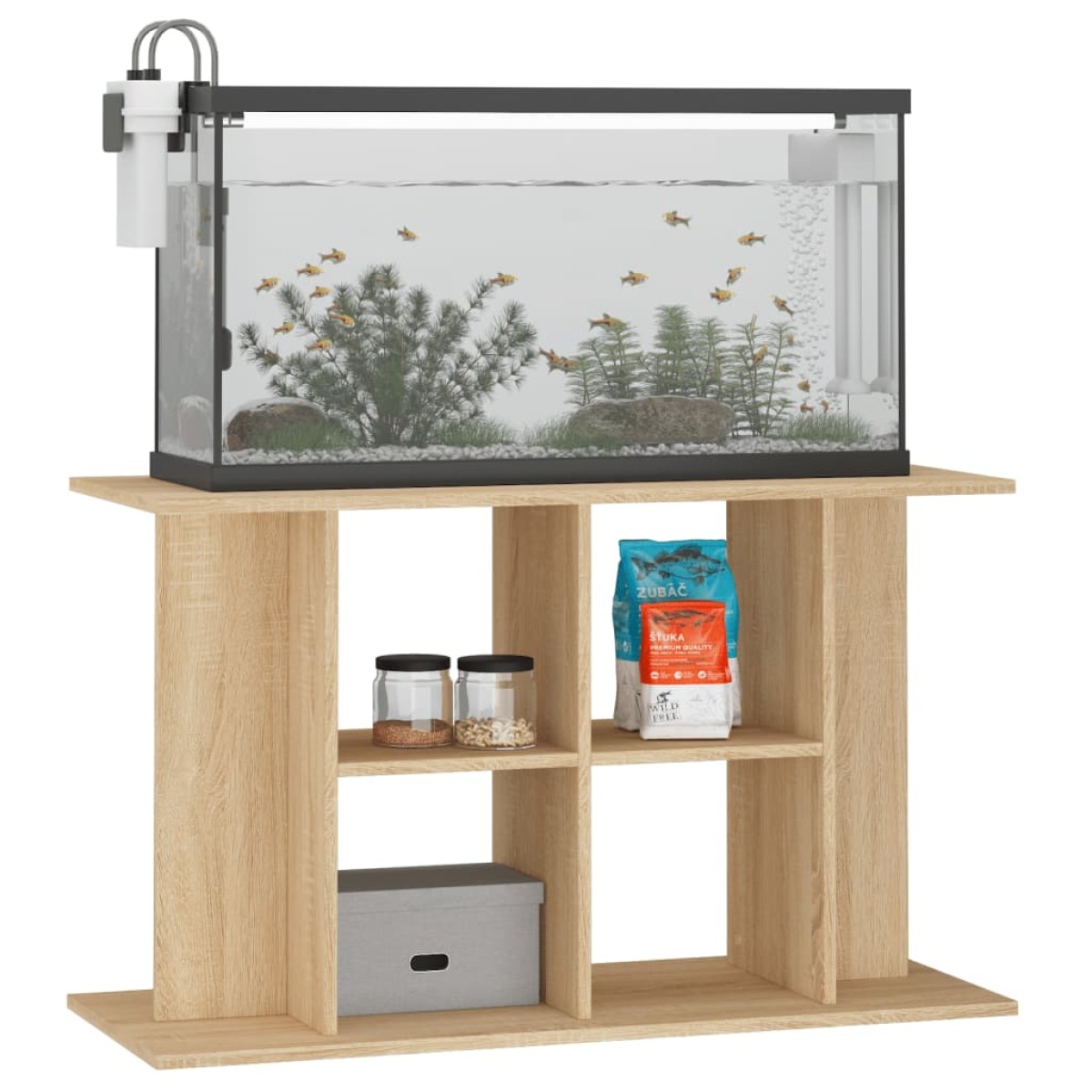 vidaXL Βάση Ενυδρείου Sonoma Δρυς 100x40x60 εκ. από Επεξεργασμένο Ξύλο