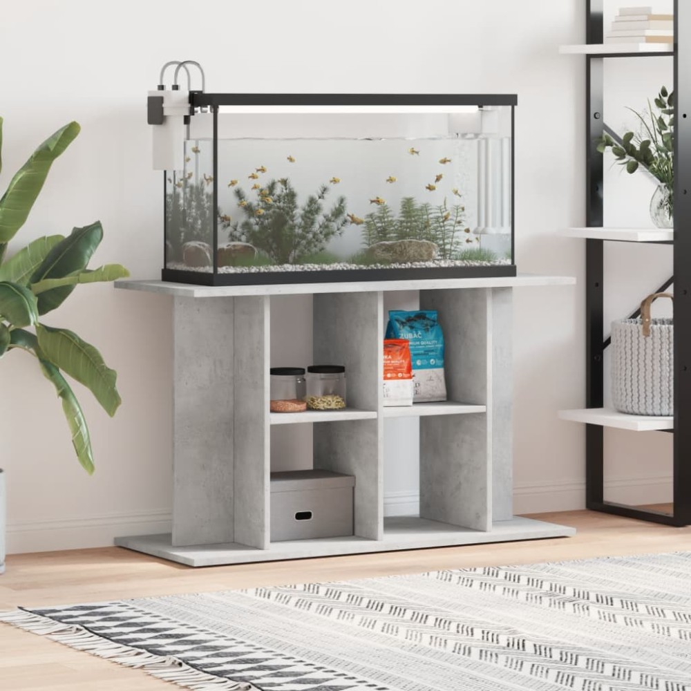 vidaXL Βάση Ενυδρείου Γκρι από Σκυρόδεμα 100x40x60 εκ. από Τεχνητό Ξύλο