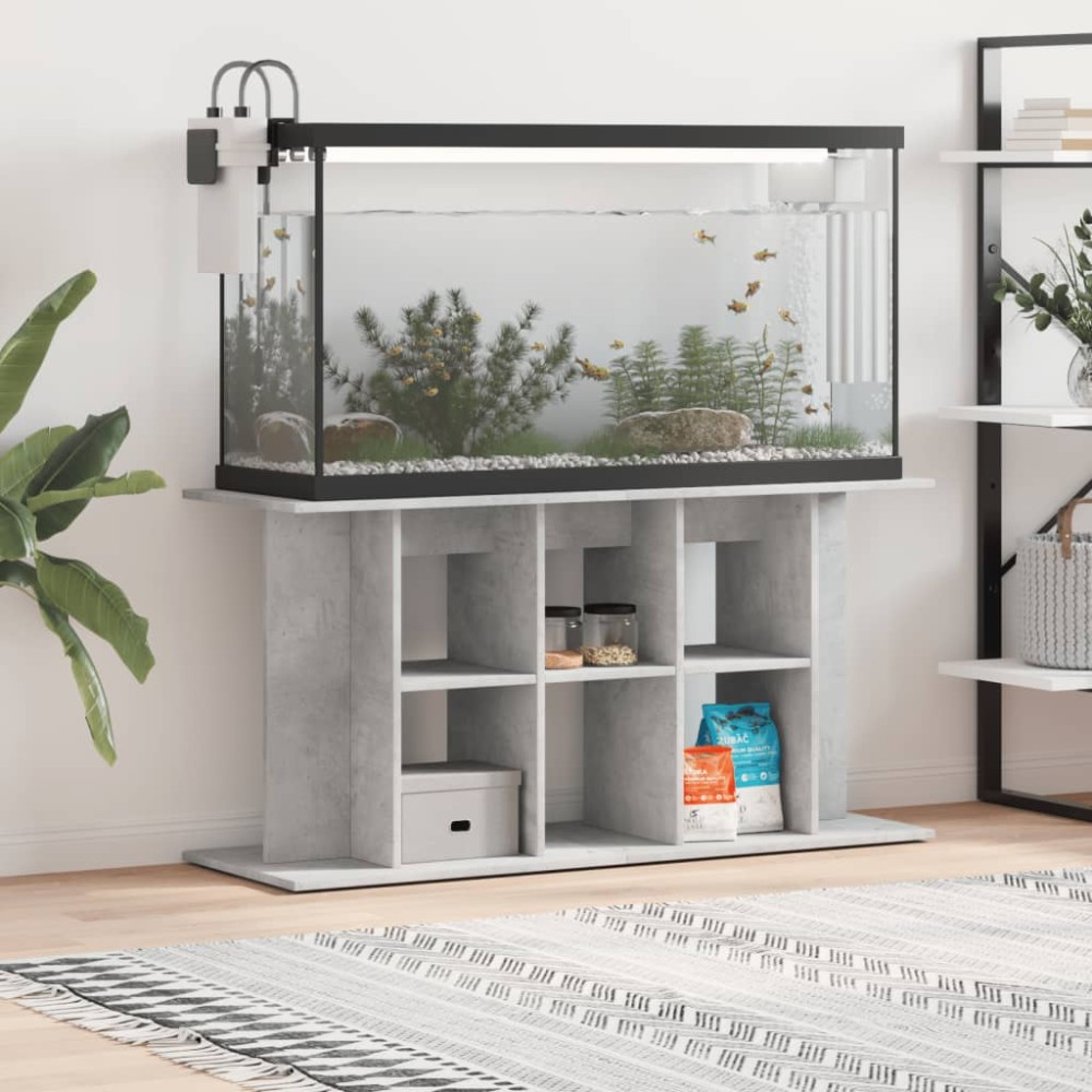 vidaXL Βάση Ενυδρείου Γκρι από Σκυρόδεμα 120x40x60 εκ. από Τεχνητό Ξύλο