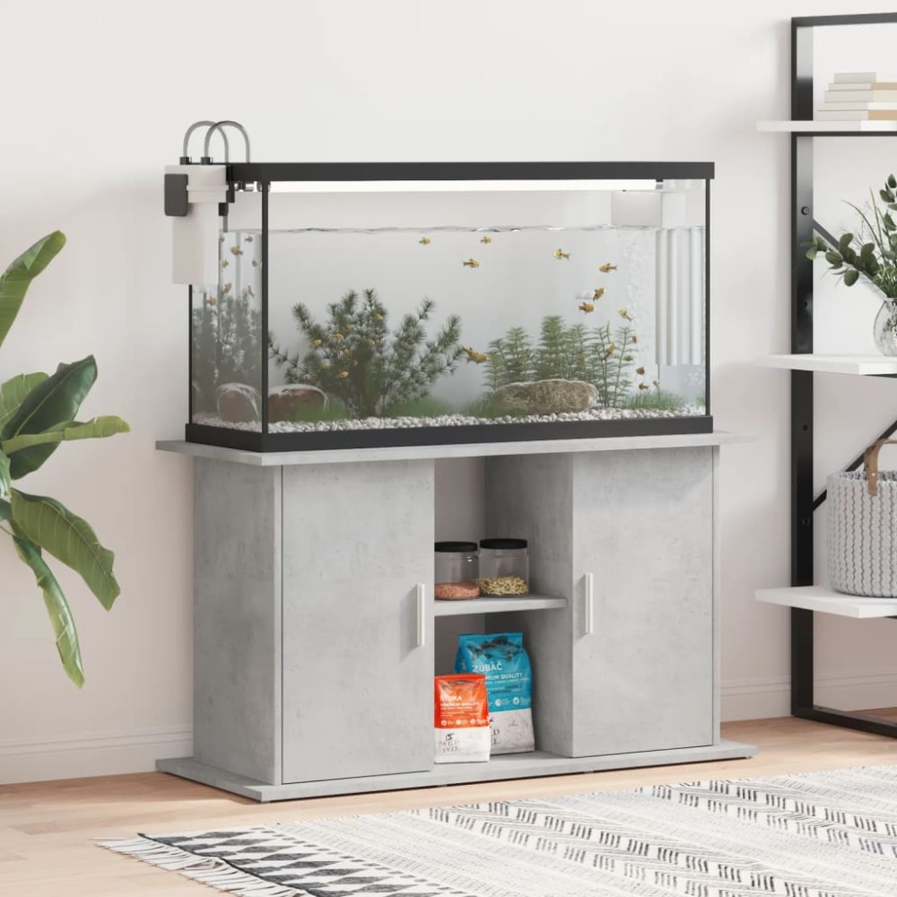 vidaXL Βάση Ενυδρείου Γκρι από Σκυρόδεμα 101 x 41 x 58 εκ. από Τεχνητό Ξύλο