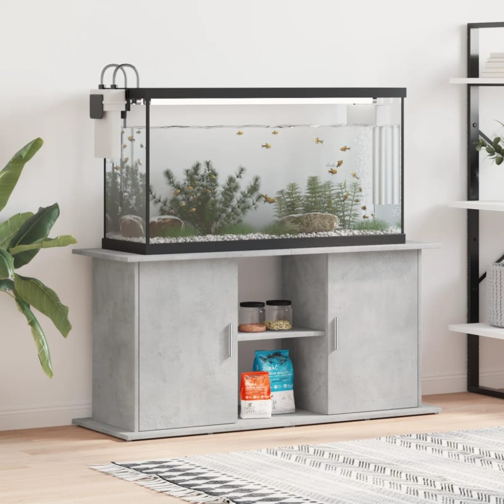 vidaXL Βάση Ενυδρείου Γκρι από Σκυρόδεμα 121 x 41 x 58 εκ. από Τεχνητό Ξύλο