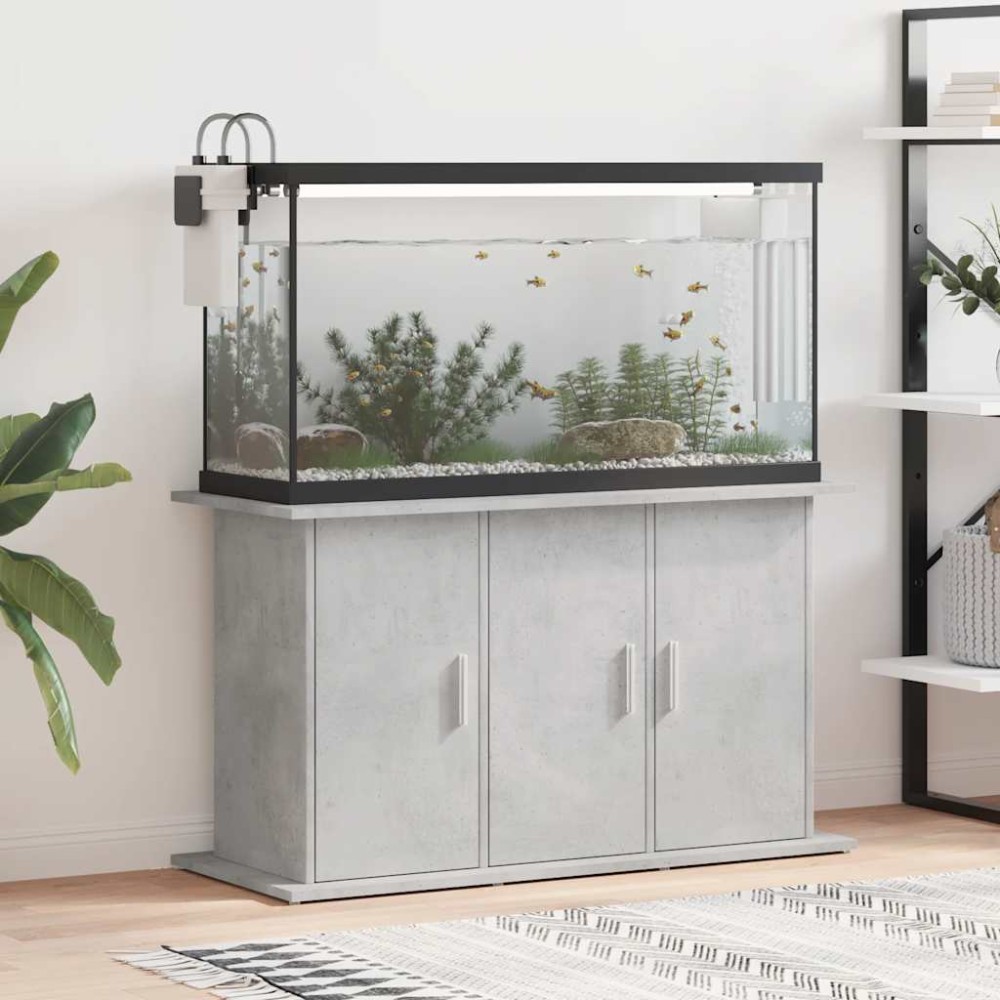 vidaXL Βάση Ενυδρείου Γκρι από Σκυρόδεμα 101 x 41 x 58 εκ. από Τεχνητό Ξύλο