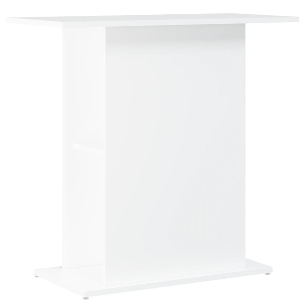 vidaXL Βάση Ενυδρείου Λευκή 75x36x72,5 εκ. από Μηχανικά επεξεργασμένο ξύλο