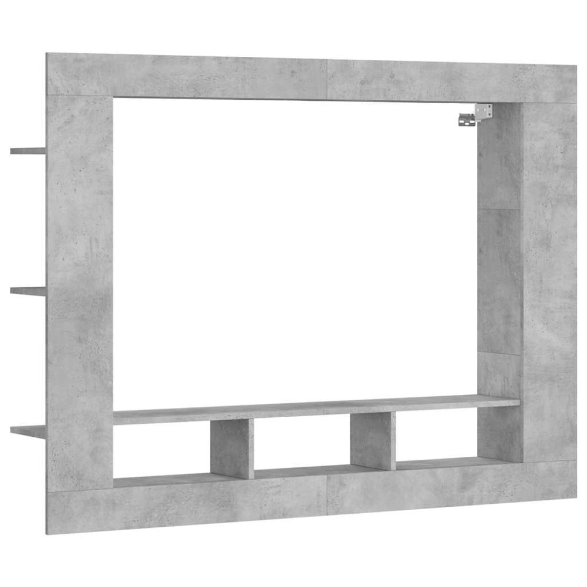 vidaXL Έπιπλο Τηλεόρασης Γκρι Σκυροδέματος 152x22x113 εκ. Επεξ. Ξύλο