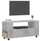 vidaXL Έπιπλο Τηλεόρασης Γκρι Σκυρ. 102x34,5x43 εκ. Επεξ. Ξύλο