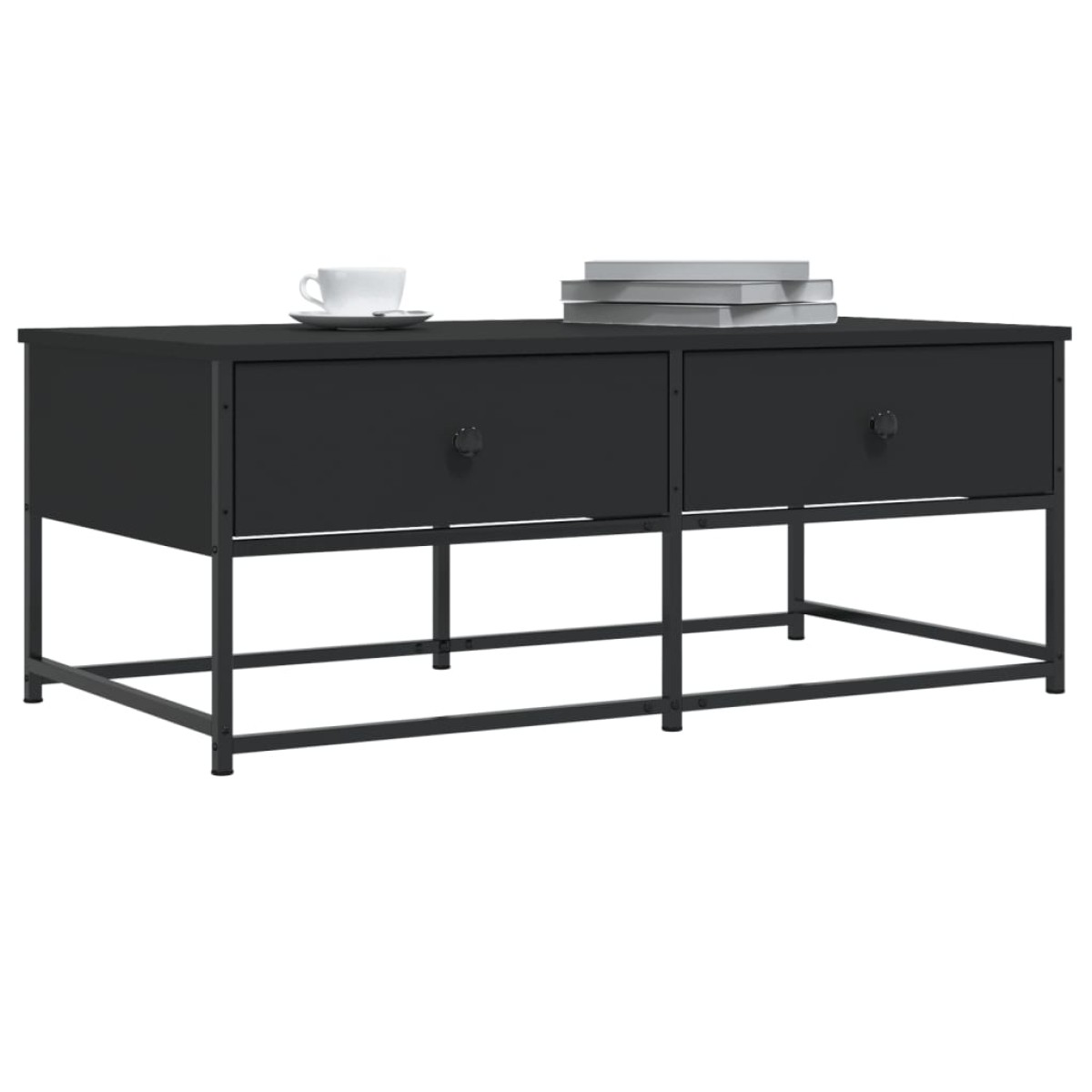 vidaXL Τραπεζάκι Σαλονιού Μαύρο 100x51x40 εκ. Επεξεργασμένο Ξύλο