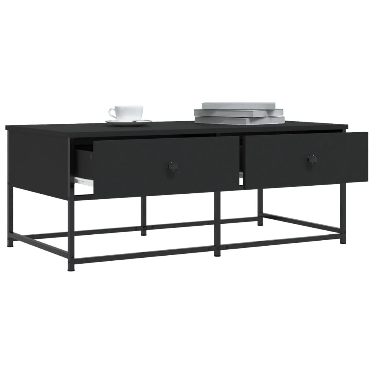 vidaXL Τραπεζάκι Σαλονιού Μαύρο 100x51x40 εκ. Επεξεργασμένο Ξύλο