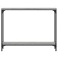 vidaXL Τραπέζι Κονσόλα Γκρι Sonoma 100x22,5x75 εκ. Επεξεργασμένο Ξύλο