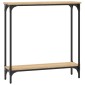 vidaXL Τραπέζι Κονσόλα Sonoma Δρυς 75x22,5x75 εκ. Επεξεργασμένο Ξύλο
