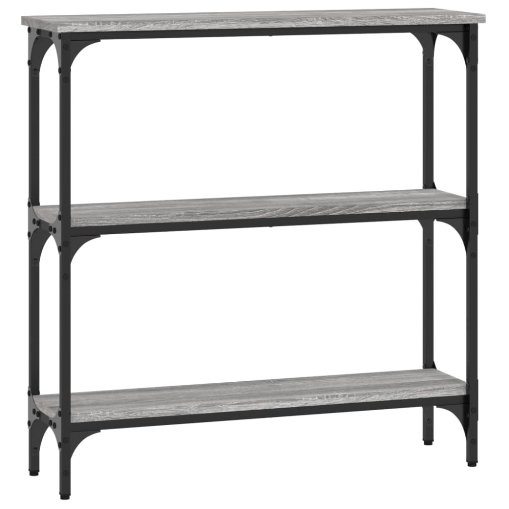 vidaXL Τραπέζι Κονσόλα Γκρι Sonoma 75x22,5x75 εκ. Επεξεργασμένο Ξύλο