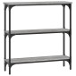 vidaXL Τραπέζι Κονσόλα Γκρι Sonoma 75x22,5x75 εκ. Επεξεργασμένο Ξύλο