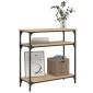 vidaXL Τραπέζι Κονσόλα Sonoma Δρυς 75x29x75 εκ. Επεξεργασμένο Ξύλο