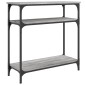 vidaXL Τραπέζι Κονσόλα Γκρι Sonoma 75x29x75 εκ. Επεξεργασμένο Ξύλο