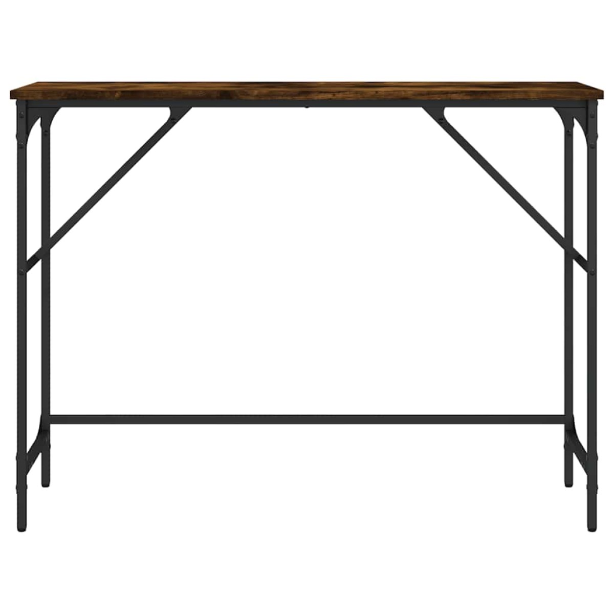 vidaXL Τραπέζι Κονσόλα Καπνιστή Δρυς 100x32x75 εκ. Επεξεργασμένο Ξύλο