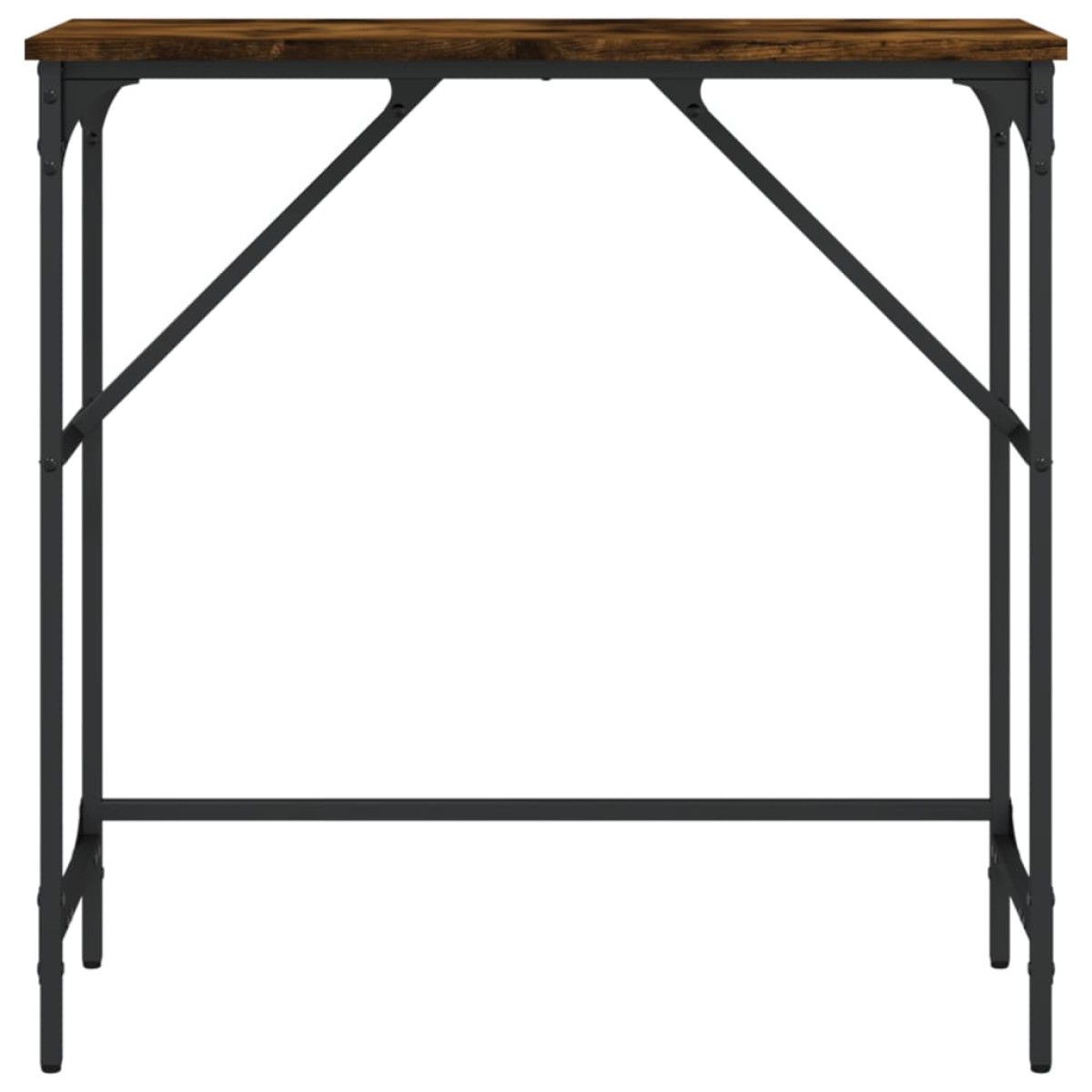 vidaXL Τραπέζι Κονσόλα Καπνιστή Δρυς 75x32x75 εκ. Επεξεργ. Ξύλο