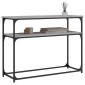 vidaXL Τραπέζι Κονσόλα Γκρι Sonoma 100x35,5x75 εκ. Επεξεργασμένο Ξύλο