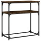 vidaXL Τραπέζι Κονσόλα Καπνιστή Δρυς 75x35,5x75 εκ. Επεξεργ. Ξύλο