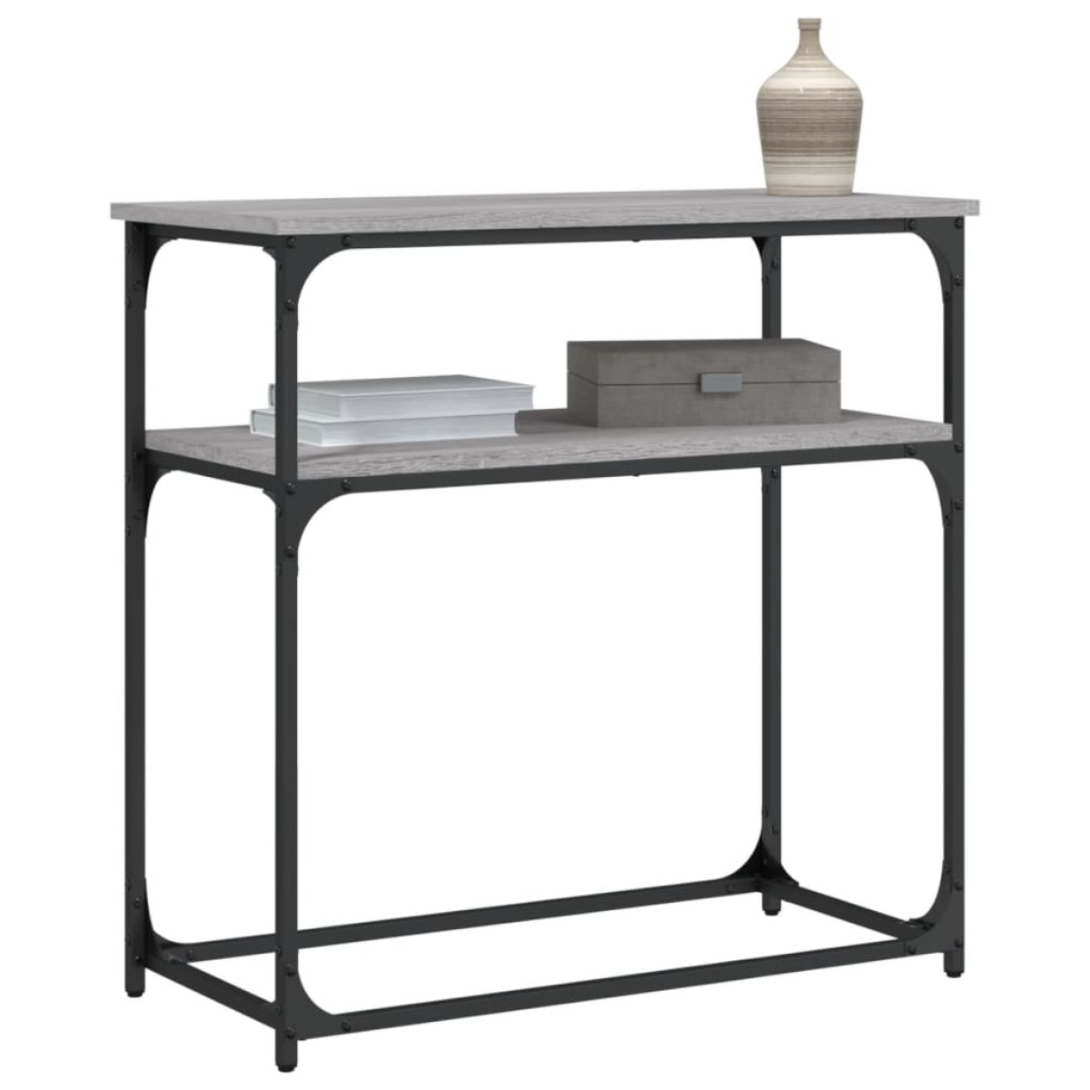 vidaXL Τραπέζι Κονσόλα Γκρι Sonoma 75x35,5x75 εκ. Επεξεργασμένο Ξύλο