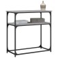 vidaXL Τραπέζι Κονσόλα Γκρι Sonoma 75x35,5x75 εκ. Επεξεργασμένο Ξύλο