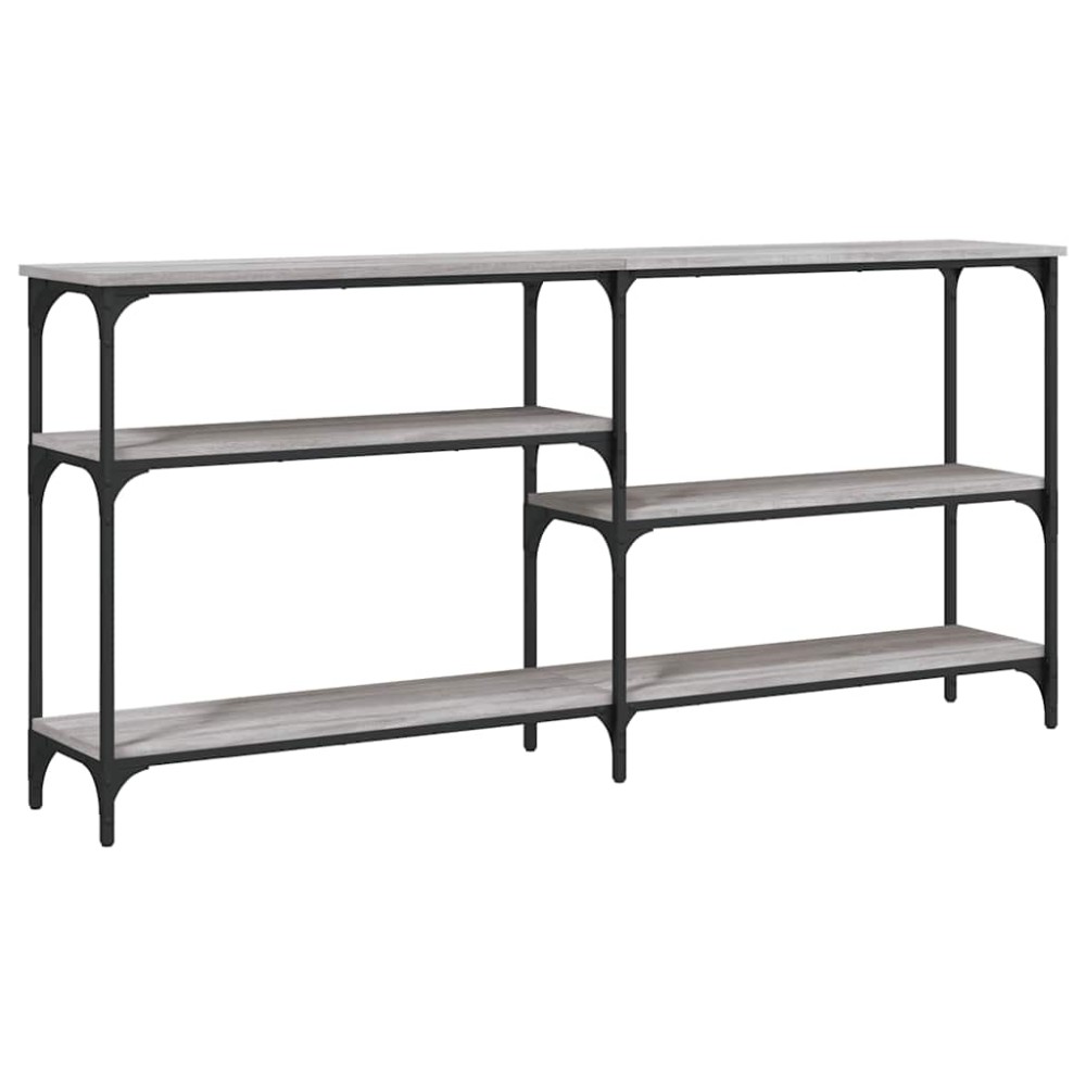 vidaXL Τραπέζι Κονσόλα Γκρι Sonoma 160x29x75 εκ. Επεξεργασμένο Ξύλο
