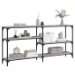 vidaXL Τραπέζι Κονσόλα Γκρι Sonoma 160x29x75 εκ. Επεξεργασμένο Ξύλο